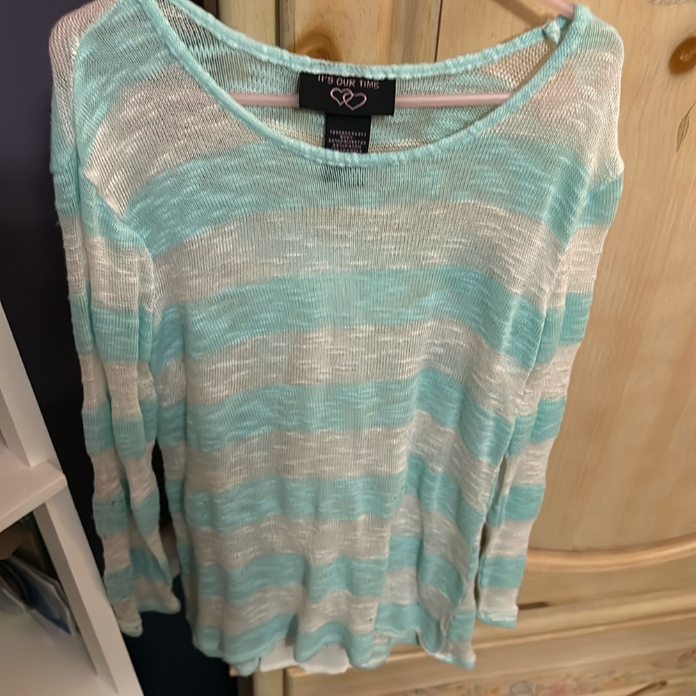 It’s Our Time see-thru sweater